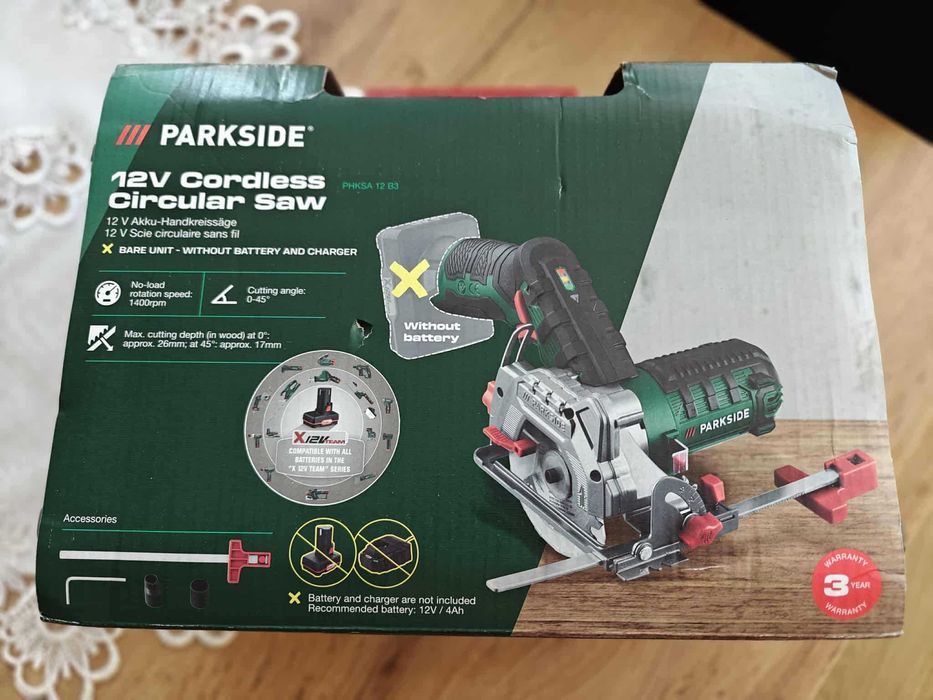 Akumulatorowa pilarka ręczna tarczowa 12 V, PHKSA 12 B3 Grudziądz - Main Image