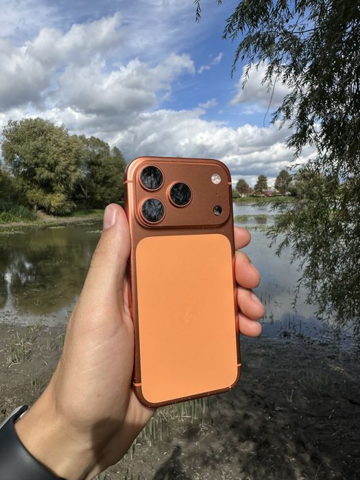 З гарантію iphone 17pro 256gb cosmic orange neverlock 100% акумулятор фізична сім