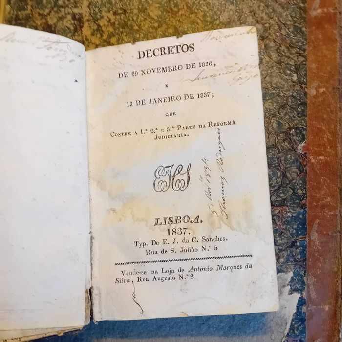 Reforma Judiciária de 1837, 1ª edição 1837