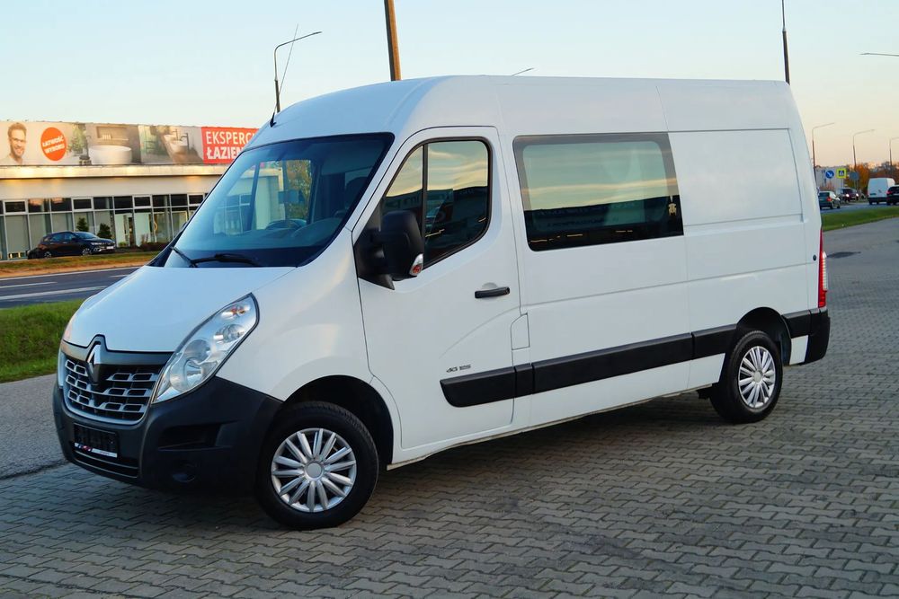 Renault MASTER 2.3DCI BRYGADÓWKA L2 H2 dubelkabina 7 osób  7 osób opłacony L2 H2