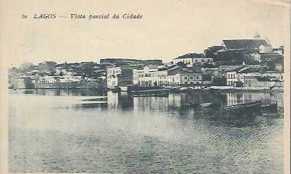 Postal ilustrado muito antigo -  LAGOS