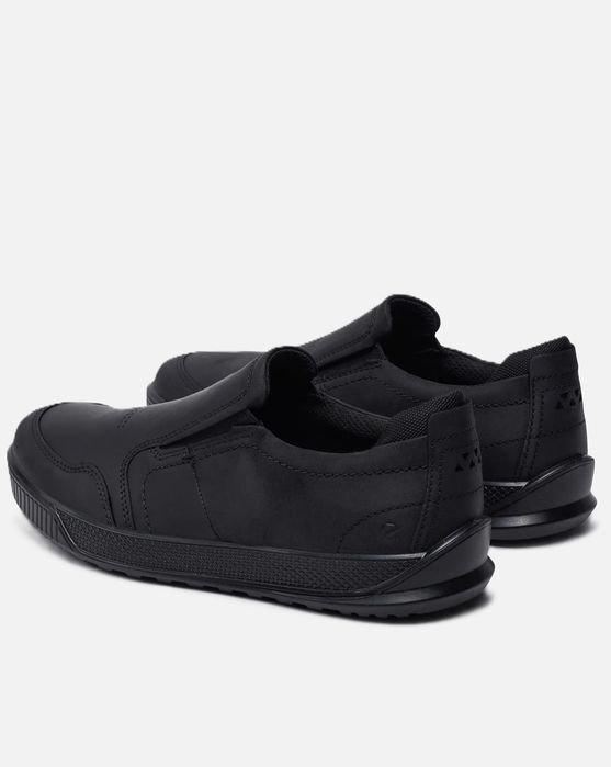 męskie sneakersy ECCO Byway Nubukowe wsuwane, Czarny, EU 42