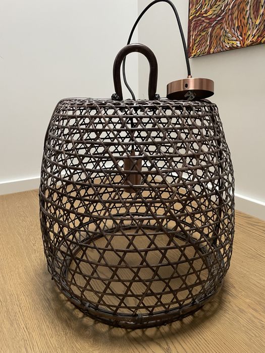 Abażur z Indonezji ręcznie pleciony komplet 3 sztuki