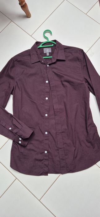 Koszula męska młodzieżowa S slim fit  176 cm