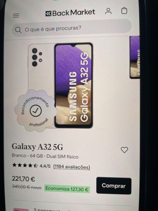 Samsung A35 5G ler o anúncio