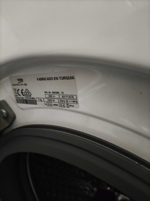 Máquina de lavar roupa Beko