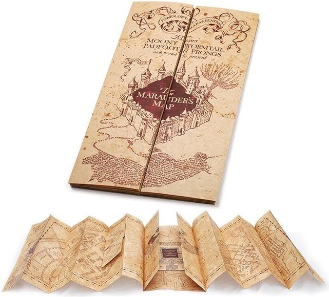 Harry Potter colar talismãs snitch vira-tempo selo e pin Hogwarts mapa