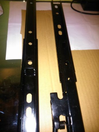 suporte/fixador com calha deslizante