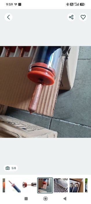 Rury próżniowe heat pipe nowe szklane próżniowe 58x180
