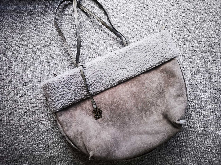 XSRY shopper bag duża szara torebka