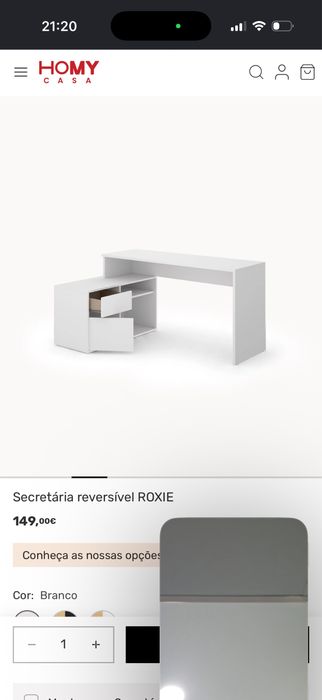 Secretária reversível