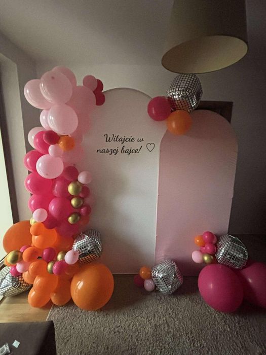 Ścianki z balonów - dekoracje na każdą okazję (wesela, chrzciny, 18)