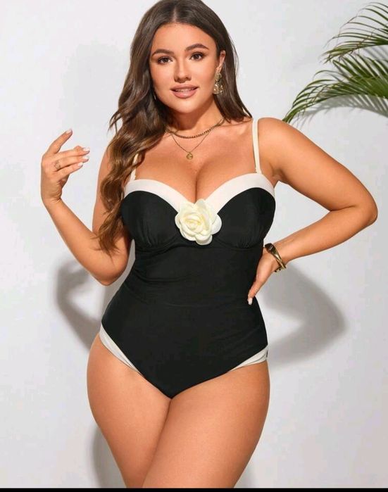 Купальник сдельный большого размера женский XXXL