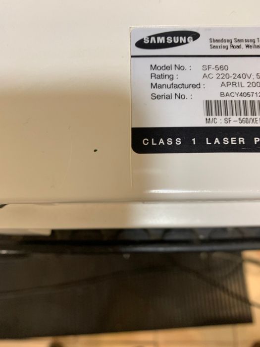 Fax Samsung Laser SF-560
