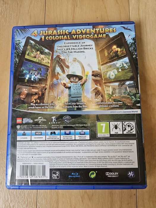 Lego Jurassic World gra na PS4
