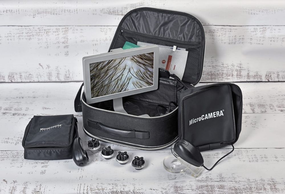 MicroCAMERA soczewki kamera trychologiczna