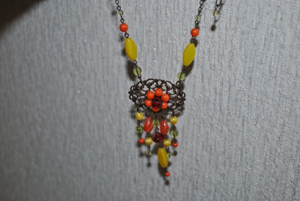 Комплект украшение ожерелье подвеска браслет на подарок