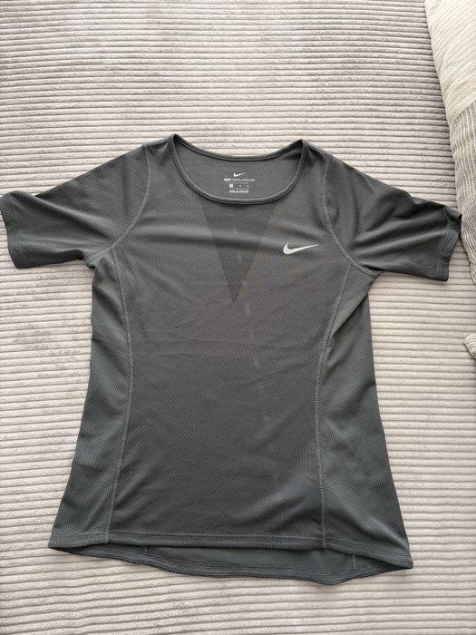 Nike Zonal Cooling damska szara koszulka treningowa na siłownię
