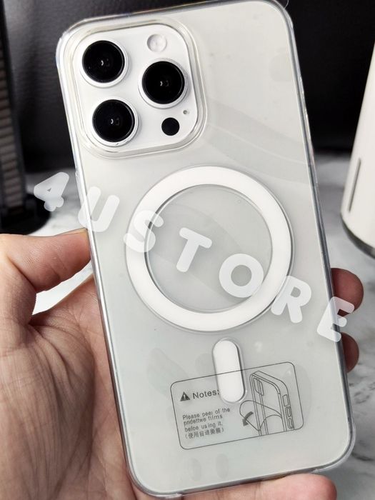 Чехол Clear Magsafe на iPhone 15 Pro Max прозрачный чохол прозорий