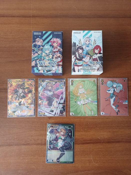 Zestaw WIXOSS TCG – 2x Starter Deck (Nijisanji, Ancient Surprise) + Karty SR/Promo