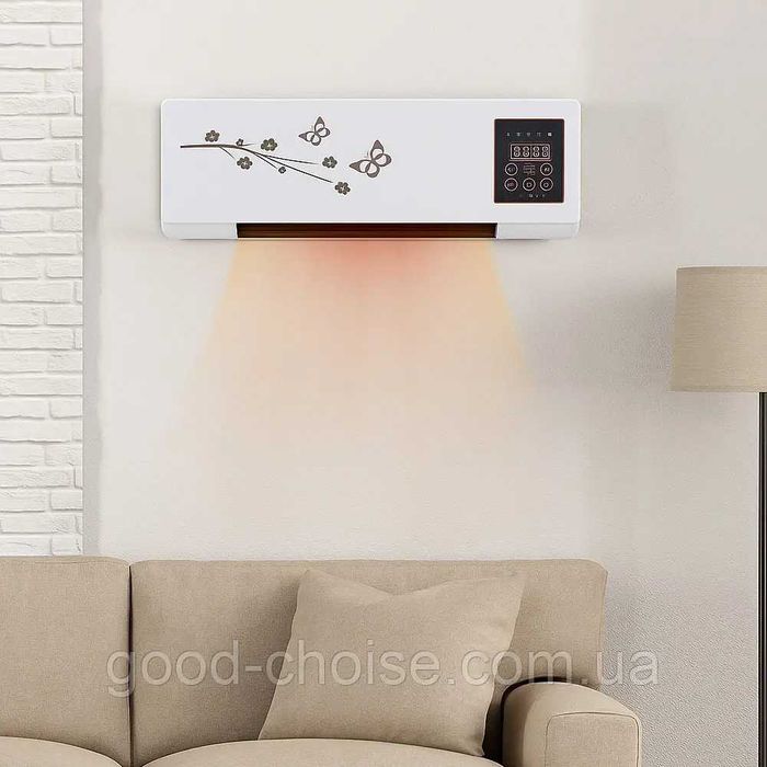 Настенный тепловентилятор с пультом, 1800Вт