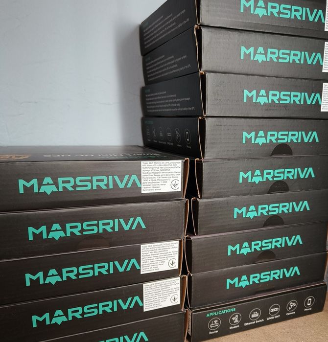 Mini DC UPS, ДБЖ для роутера, Marsriva KP5 Max 20000 мАч LifePO4, батареї у комплекті