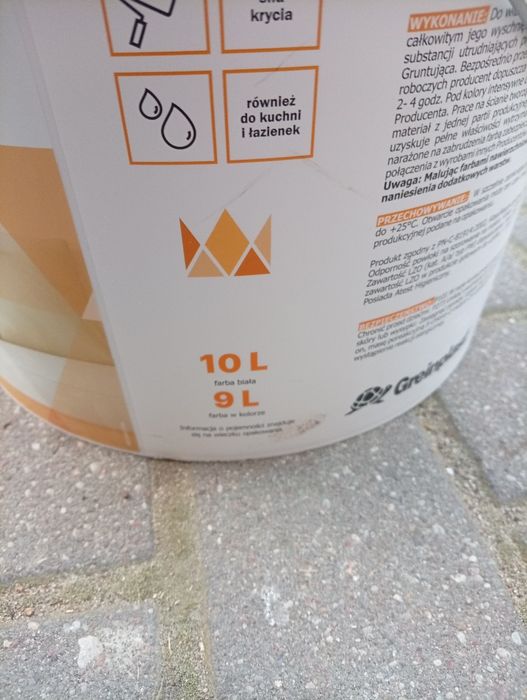 Farba lateksowa greinplast premium biała