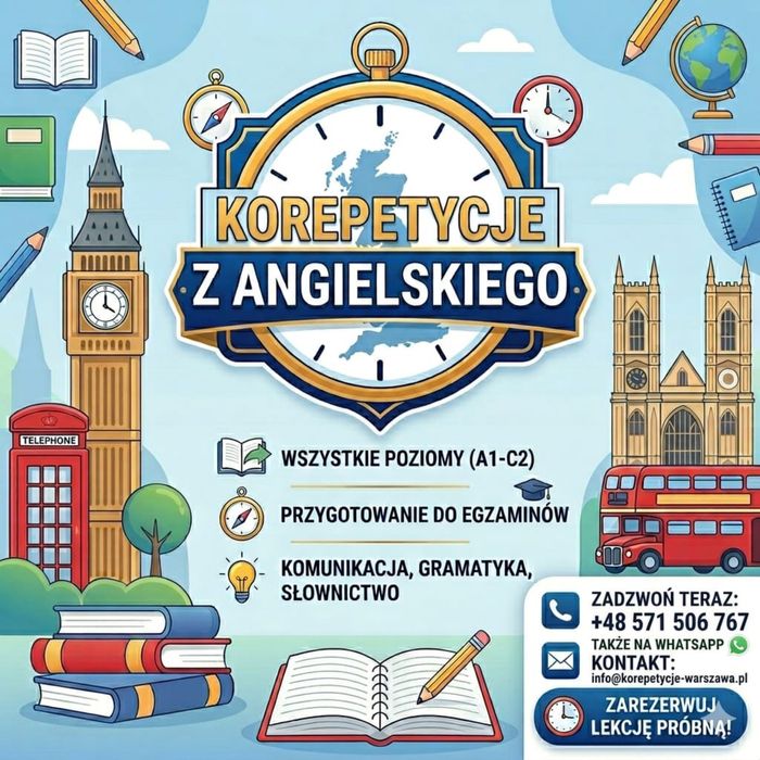 Angielski bez stresu! Korepetycje z absolwentką programu IB Online / lub stacjonarnie Kraków