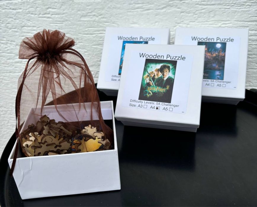 Puzzle Harry Potter pazly pazle drewniane rozmiar A3 A4 rodzinne pazl