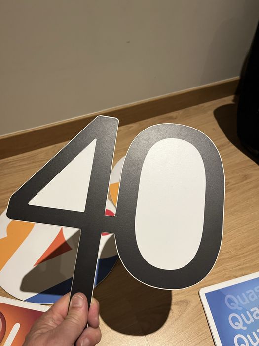 Placas de PVC para adereço de aniversario