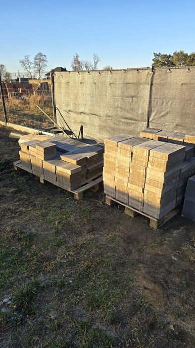 Kostka brukowa Pozbruk Lido melanż śnieżny