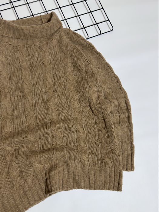 MaxMara Weekend Cable-knit Wool Turtleneck Sweater Свитер