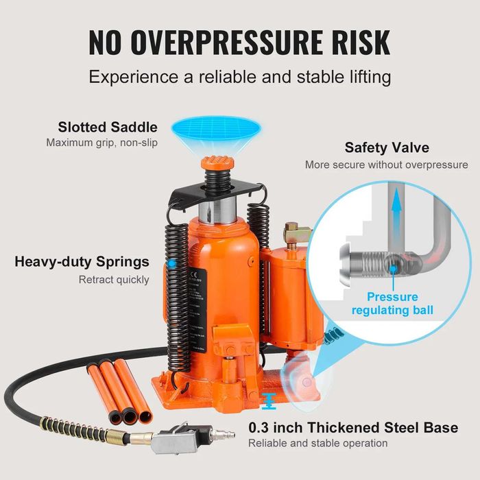 Домкрат 20 т пляшковий Гідравлічний для позашляховика 265-500мм