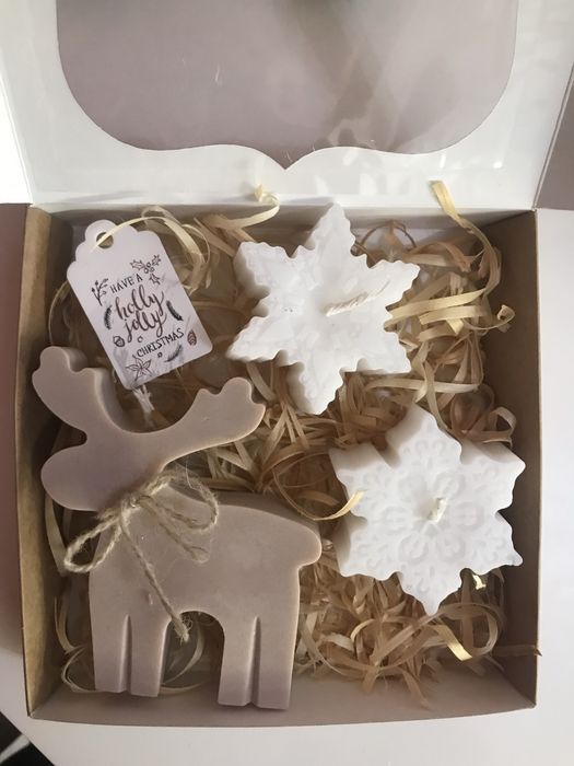 Ароматичні свічки новорічні, різдвяні. Подарункові набори