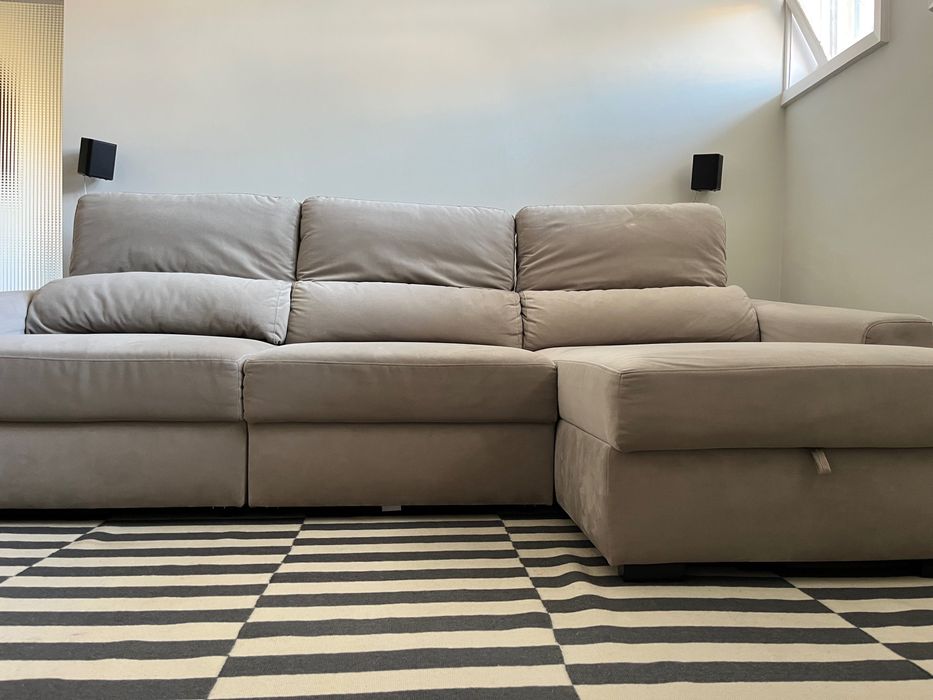 Sofa GATO PRETO Rufallo chaise-longue reversivel 3 lugares