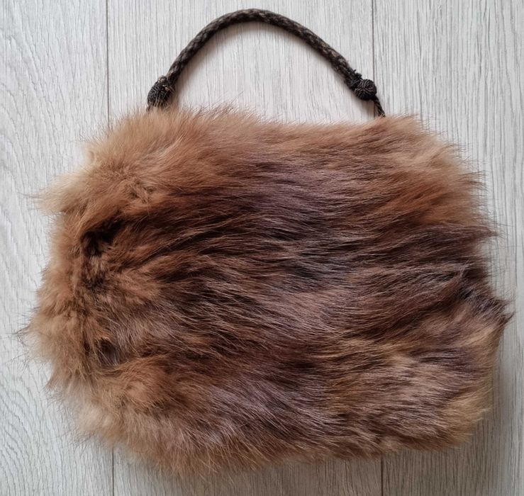 unikatowa wiekowa torebka mufka