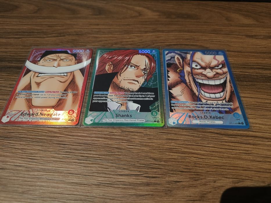 Karty kolekcjonerskie TCG One Piece OP17-001 + OP17-020 + OP17-039