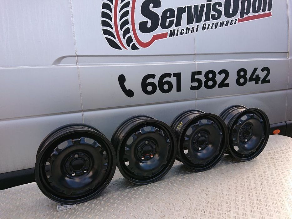 Felgi Stalowe 5x100 r14 5j et38 Skoda fabia rapid roomster VW polo fox