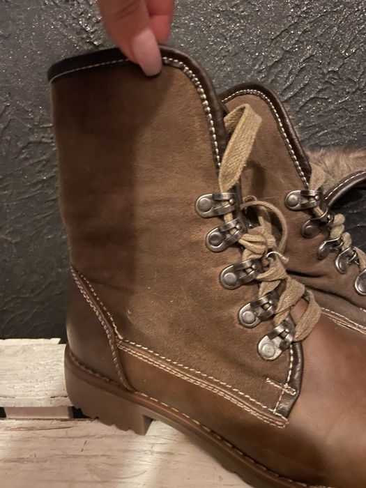 Buty ocieplane botki Clara Barson cieple z futerkiem 37