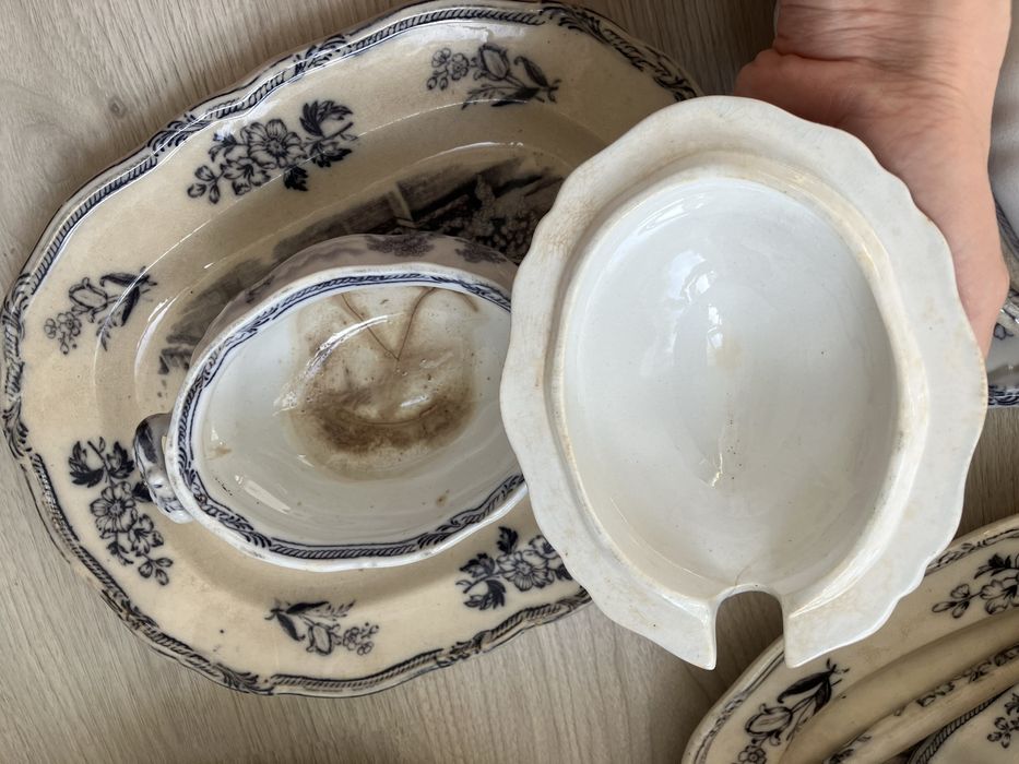 Faiança inglesa c&j shaw cinza