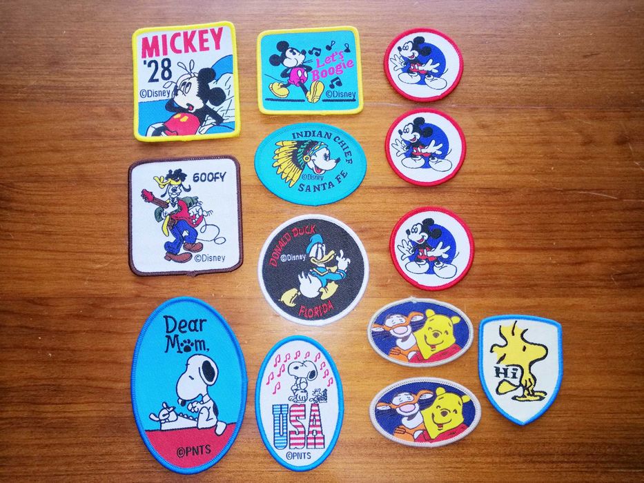 Lote 13 Remendos Mickey e Snoppy / Patch