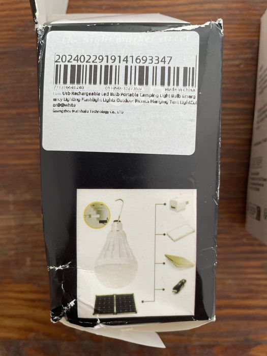 Лампа акамуляторна led лампочка на пироду майстерню кемпінг рибалка