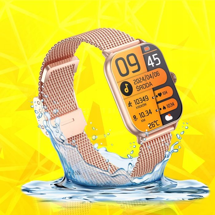 Smartwatch Zegarek Menu Damski Rozmowy Polskie Sport Męski Pl Puls Wat