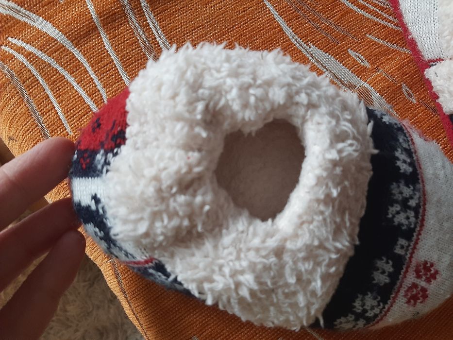 Kapcie świąteczne chłopięce