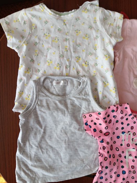 Bluzeczki 74 z krótkim rękawem