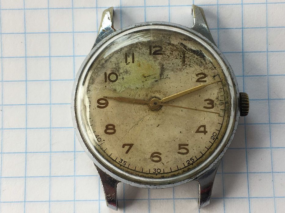 Часы механические Победа 1 мчз  старая СССР на ходу