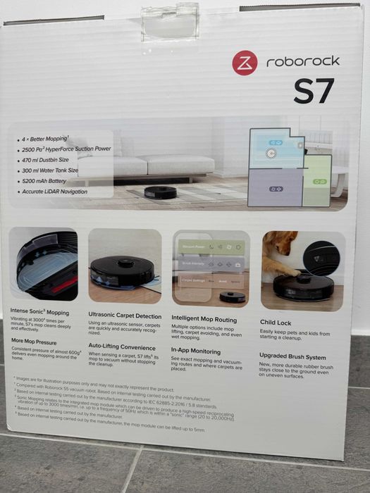 Vendo aspirador robô Roborock S7 (com função de lavagem) + conjunto de acessórios novos