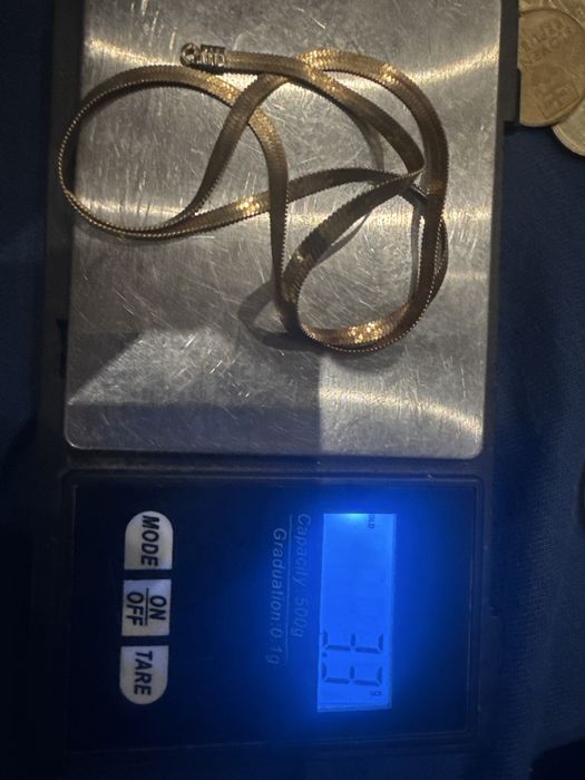 Lancuszek zloty 585 porwany