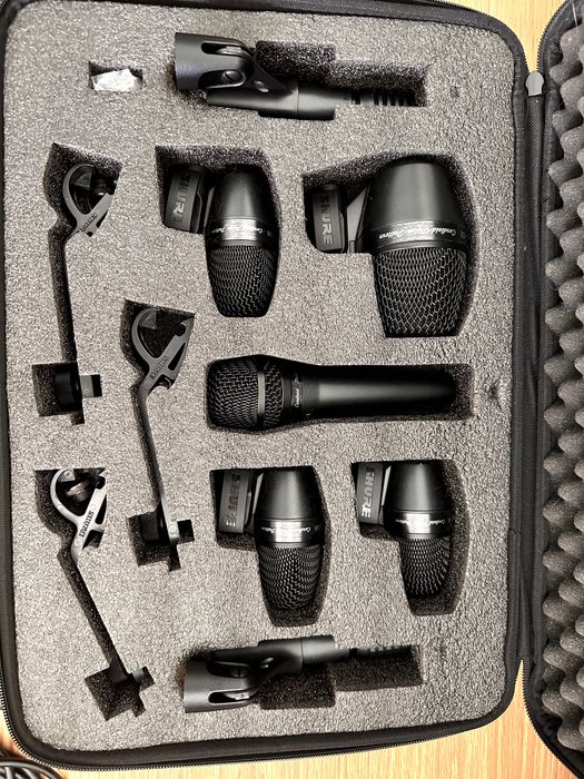 Shure PGA Drumkit 7 – Kit Completo de Microfones para Bateria | Excelente Estado