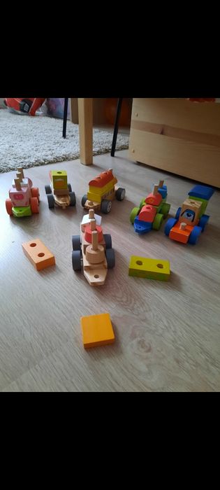 Pociąg Klocki drewniane